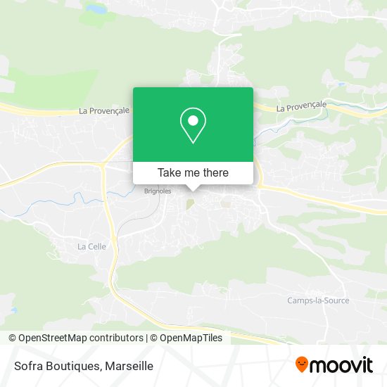 Sofra Boutiques map