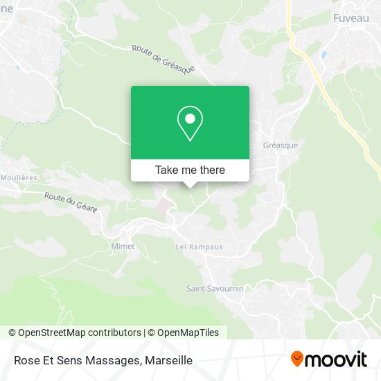 Rose Et Sens Massages map