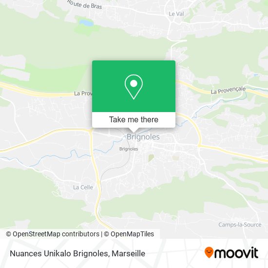 Nuances Unikalo Brignoles map