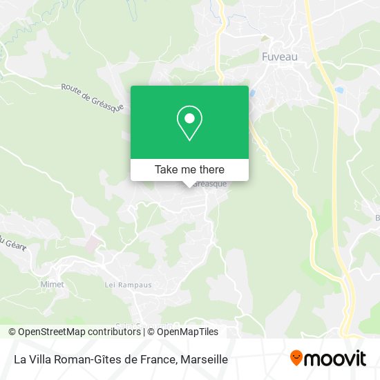 La Villa Roman-Gîtes de France map