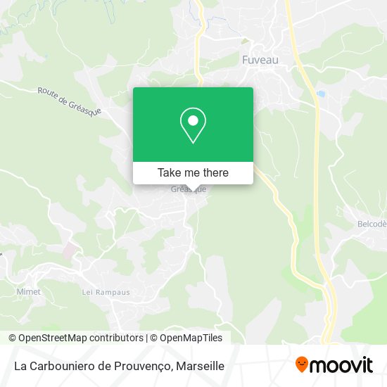 La Carbouniero de Prouvenço map