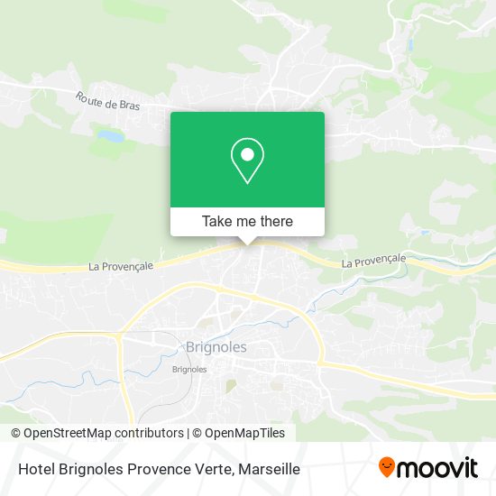 Hotel Brignoles Provence Verte map