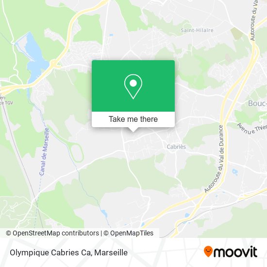 Olympique Cabries Ca map