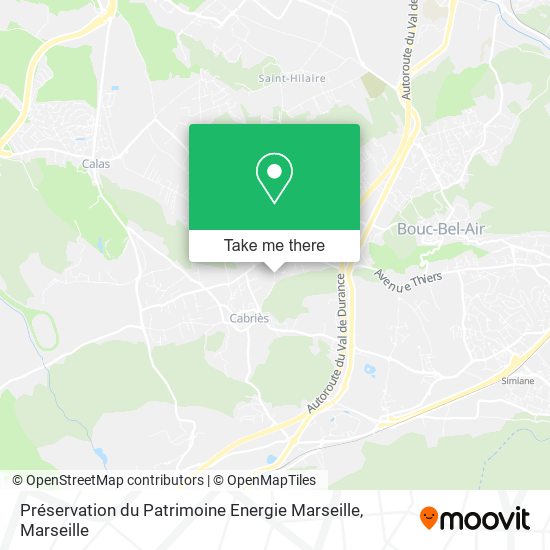 Préservation du Patrimoine Energie Marseille map