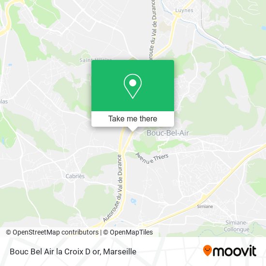 Bouc Bel Air la Croix D or map