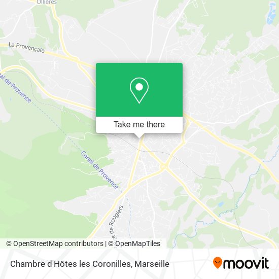 Chambre d'Hôtes les Coronilles map