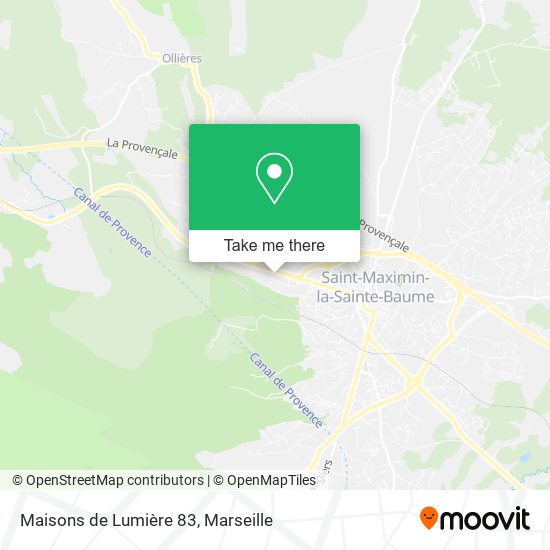 Maisons de Lumière 83 map