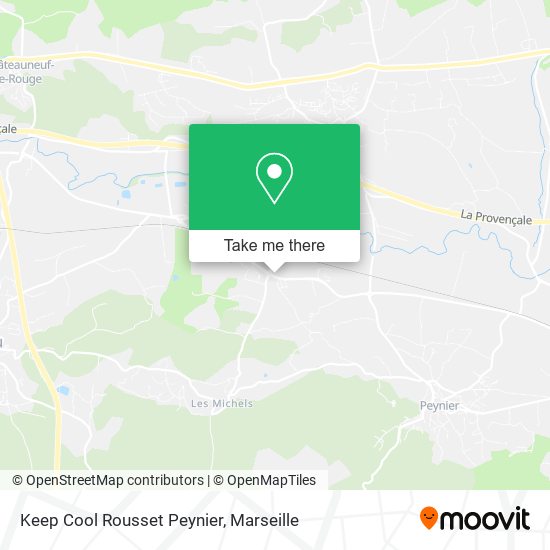 Keep Cool Rousset Peynier map
