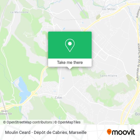 Moulin Ceard - Dépôt de Cabriès map