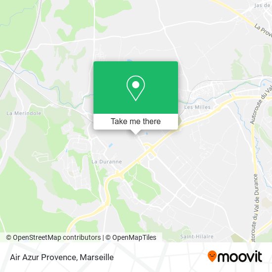 Air Azur Provence map