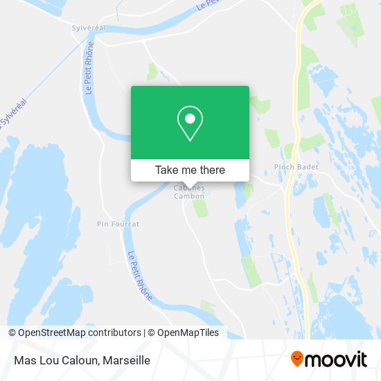 Mas Lou Caloun map