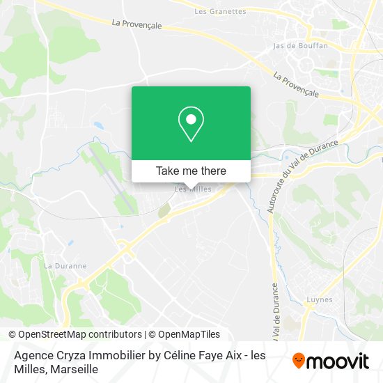 Agence Cryza Immobilier by Céline Faye Aix - les Milles map