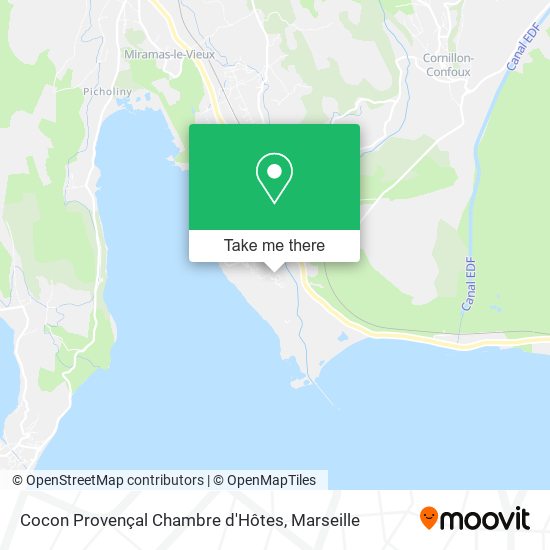 Cocon Provençal Chambre d'Hôtes map