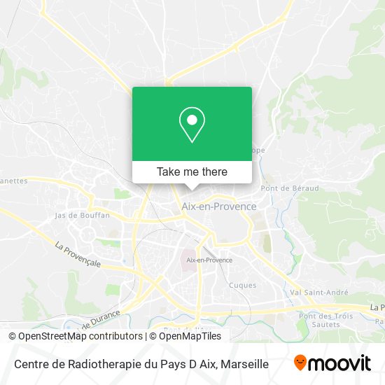 Centre de Radiotherapie du Pays D Aix map