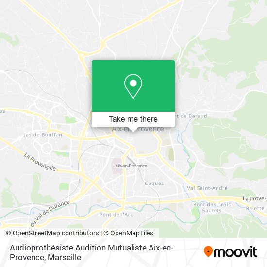 Audioprothésiste Audition Mutualiste Aix-en-Provence map