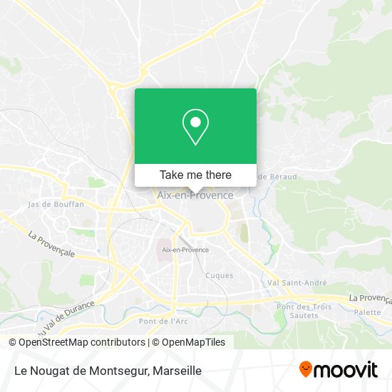 Mapa Le Nougat de Montsegur