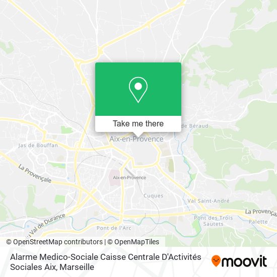 Mapa Alarme Medico-Sociale Caisse Centrale D'Activités Sociales Aix
