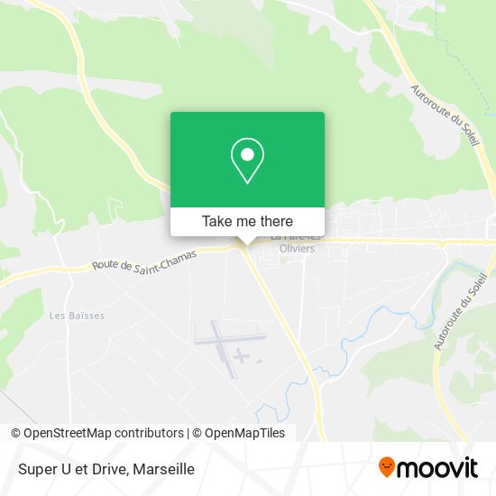 Super U et Drive map