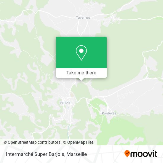 Intermarché Super Barjols map