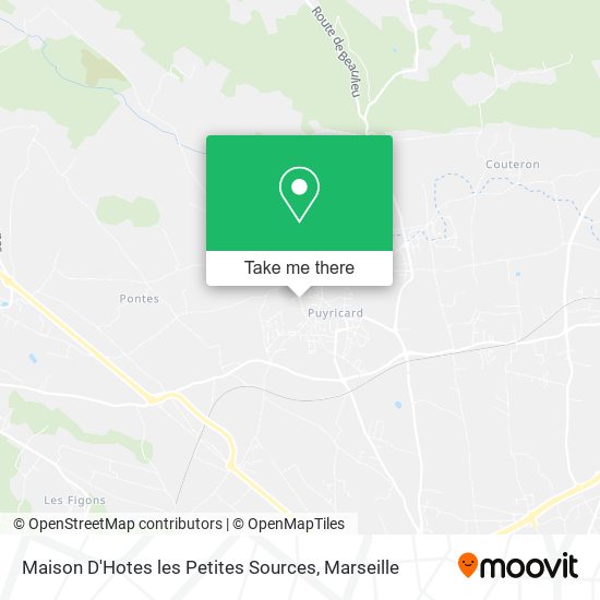 Maison D'Hotes les Petites Sources map