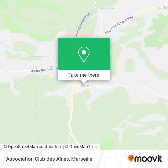 Association Club des Aînés map