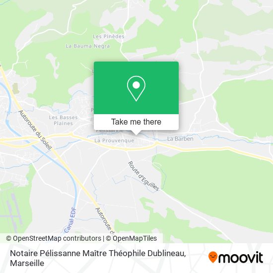 Notaire Pélissanne Maître Théophile Dublineau map