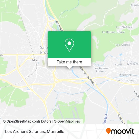 Les Archers Salonais map