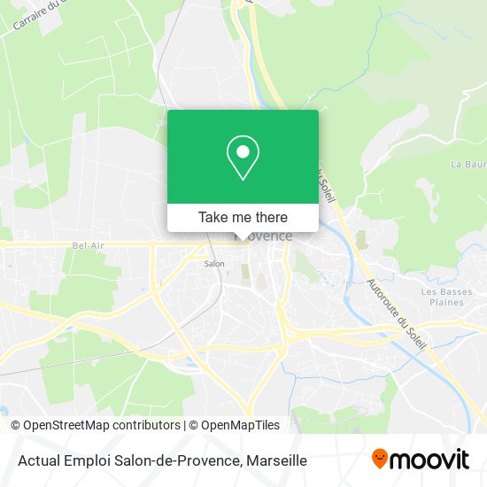 Actual Emploi Salon-de-Provence map