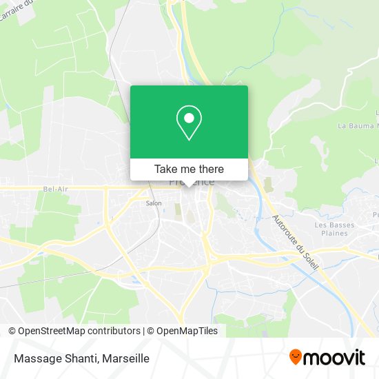 Massage Shanti map