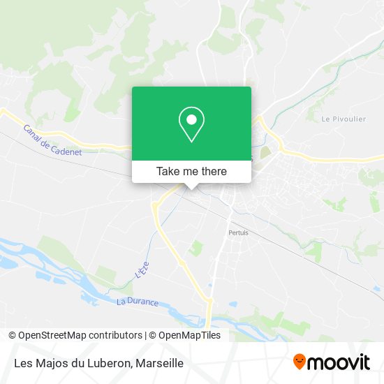 Les Majos du Luberon map