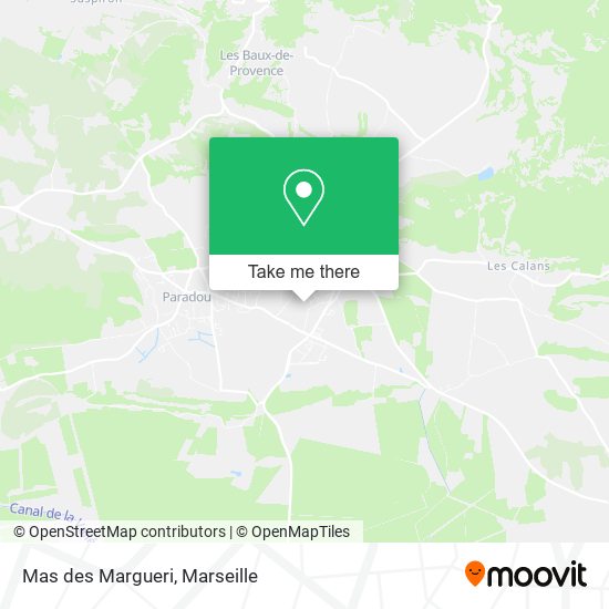 Mas des Margueri map