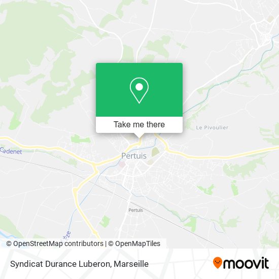 Syndicat Durance Luberon map