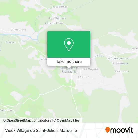 Vieux Village de Saint-Julien map