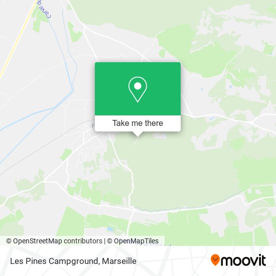 Mapa Les Pines Campground