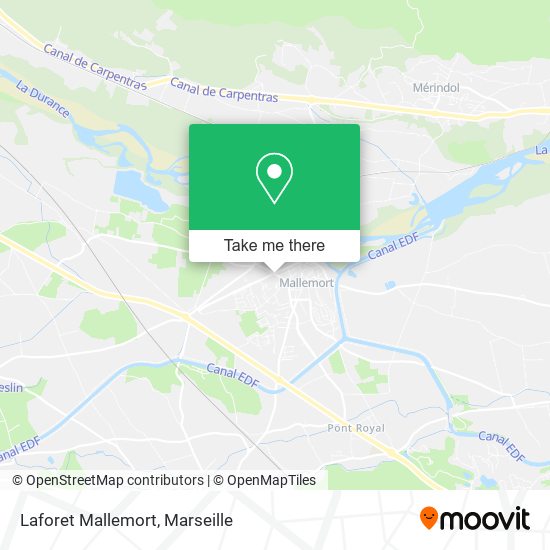 Laforet Mallemort map