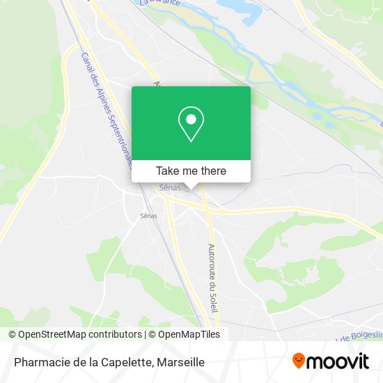 Mapa Pharmacie de la Capelette