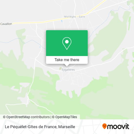 Mapa Le Péquélet-Gîtes de France