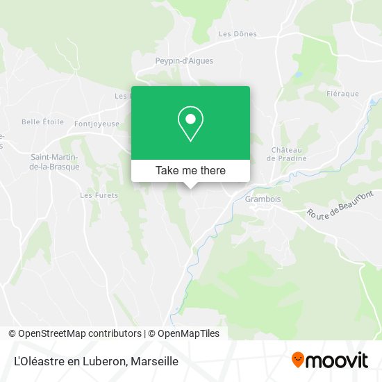 L'Oléastre en Luberon map