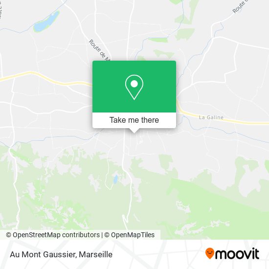 Au Mont Gaussier map