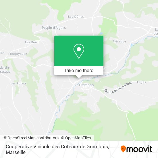 Mapa Coopérative Vinicole des Côteaux de Grambois