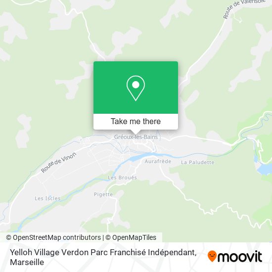 Yelloh Village Verdon Parc Franchisé Indépendant map