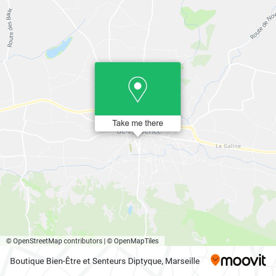 Boutique Bien-Être et Senteurs Diptyque map