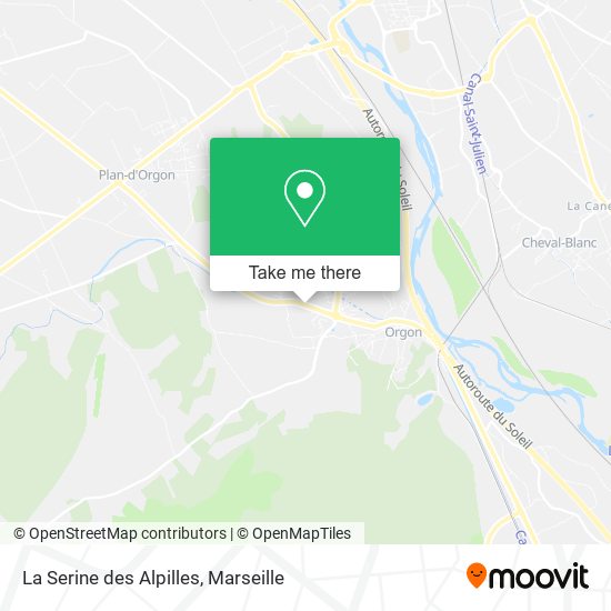 La Serine des Alpilles map