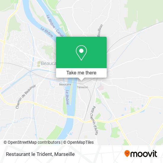 Restaurant le Trident map