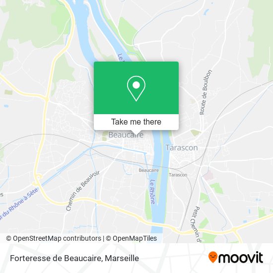 Forteresse de Beaucaire map