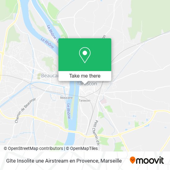 Gîte Insolite une Airstream en Provence map