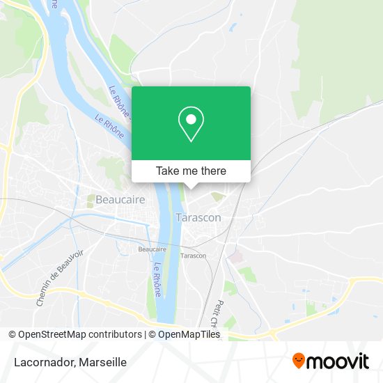 Lacornador map