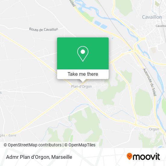 Admr Plan d'Orgon map