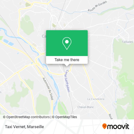 Taxi Vernet map