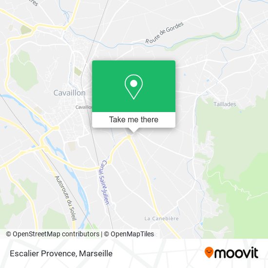 Escalier Provence map